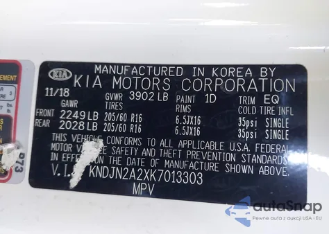 2019 Kia Soul from USA, damaged, VIN KNDJN2A2XK7013303